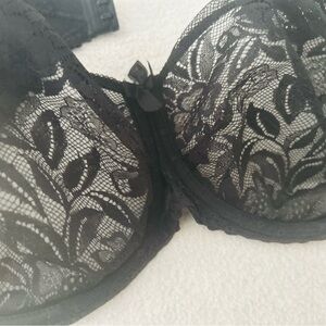 Prima Donna Black Floral Lace Bra